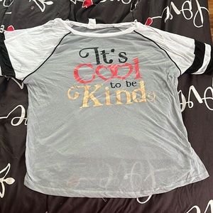 Light grey shirt with white short sleeves